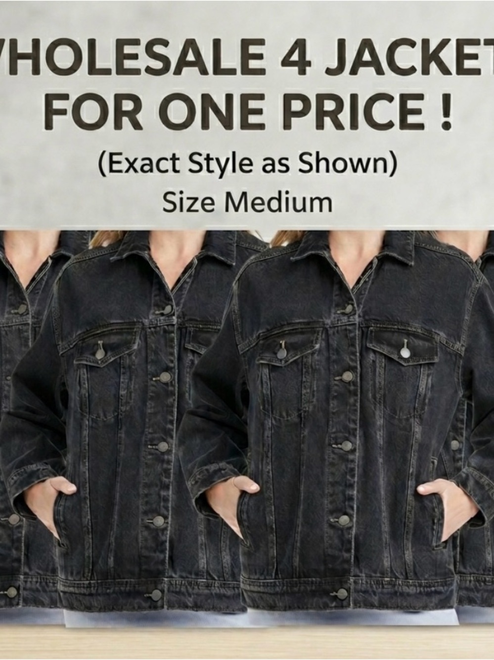 NWT women’s wholesale 4 jackets universal thread for one price size medium  !